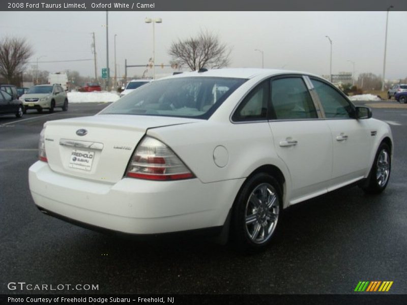 Oxford White / Camel 2008 Ford Taurus Limited