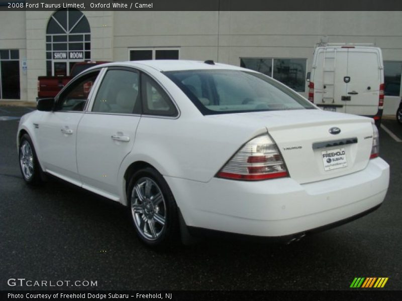 Oxford White / Camel 2008 Ford Taurus Limited