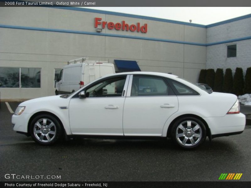 Oxford White / Camel 2008 Ford Taurus Limited