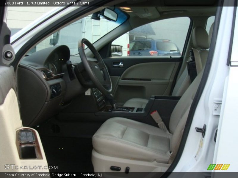 Oxford White / Camel 2008 Ford Taurus Limited