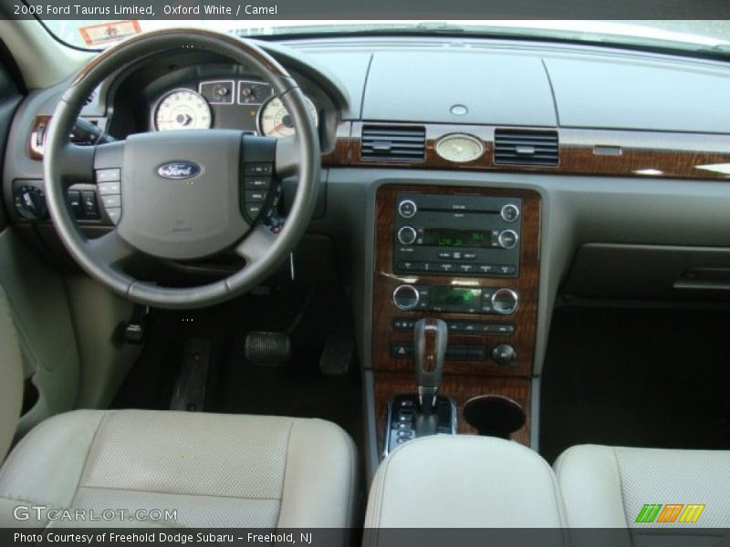 Oxford White / Camel 2008 Ford Taurus Limited