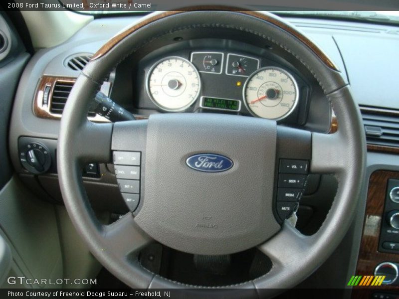 Oxford White / Camel 2008 Ford Taurus Limited
