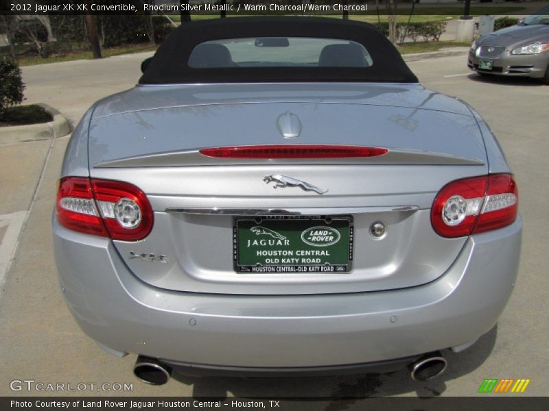 Rhodium Silver Metallic / Warm Charcoal/Warm Charcoal 2012 Jaguar XK XK Convertible
