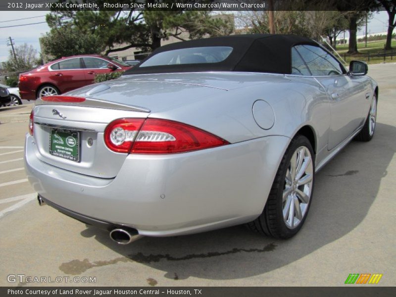 Rhodium Silver Metallic / Warm Charcoal/Warm Charcoal 2012 Jaguar XK XK Convertible