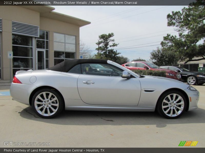 Rhodium Silver Metallic / Warm Charcoal/Warm Charcoal 2012 Jaguar XK XK Convertible