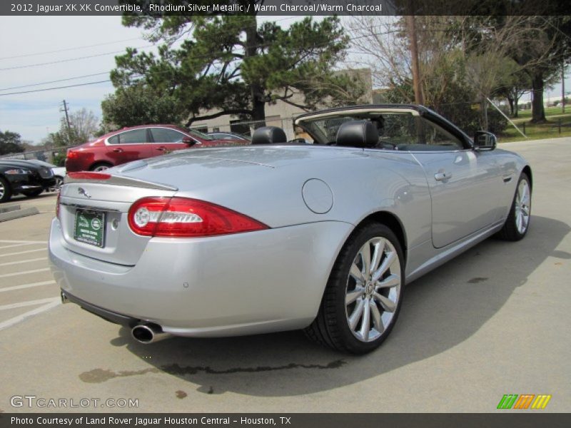 Rhodium Silver Metallic / Warm Charcoal/Warm Charcoal 2012 Jaguar XK XK Convertible