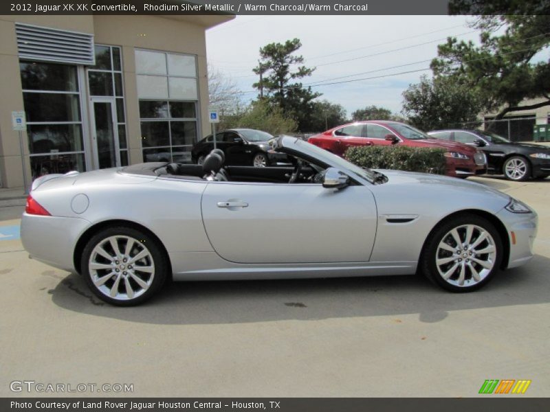 Rhodium Silver Metallic / Warm Charcoal/Warm Charcoal 2012 Jaguar XK XK Convertible