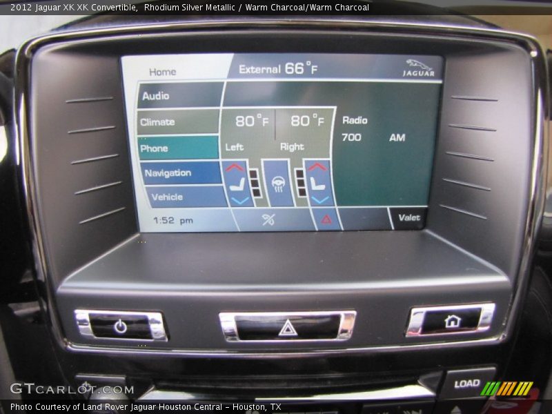 Rhodium Silver Metallic / Warm Charcoal/Warm Charcoal 2012 Jaguar XK XK Convertible