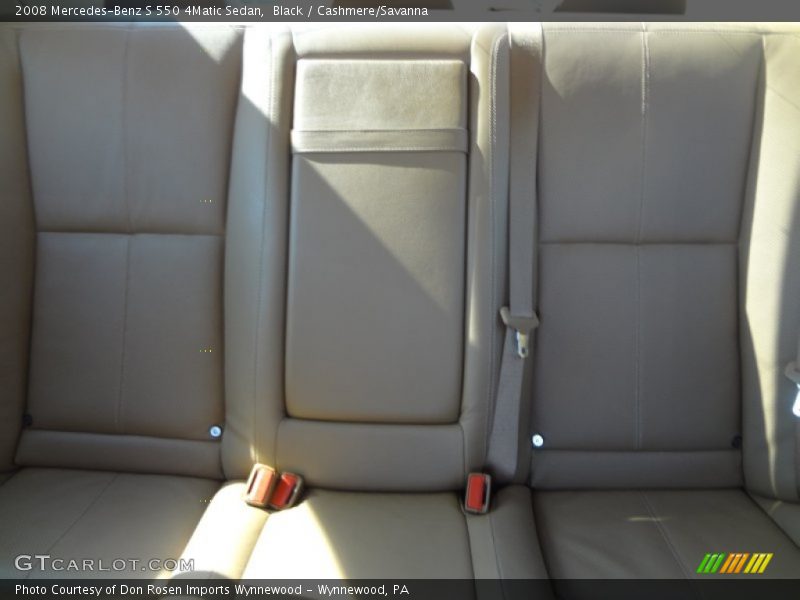 Black / Cashmere/Savanna 2008 Mercedes-Benz S 550 4Matic Sedan