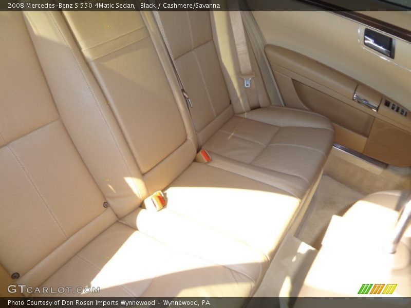 Black / Cashmere/Savanna 2008 Mercedes-Benz S 550 4Matic Sedan