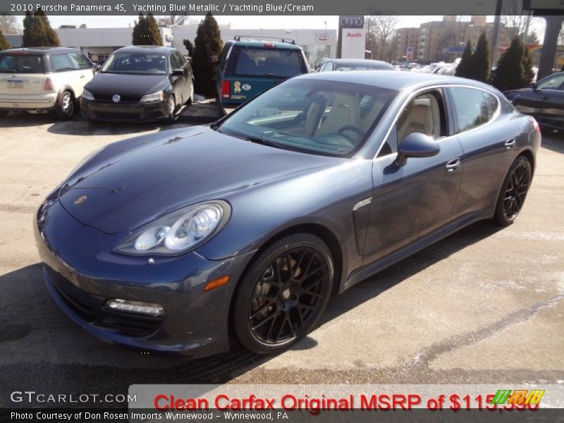 Yachting Blue Metallic / Yachting Blue/Cream 2010 Porsche Panamera 4S