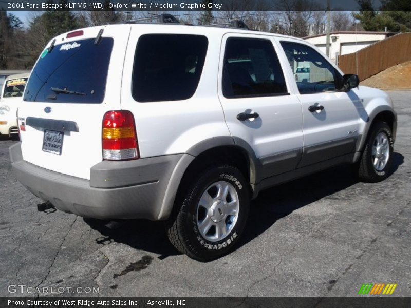 Oxford White / Medium Graphite Grey 2001 Ford Escape XLT V6 4WD