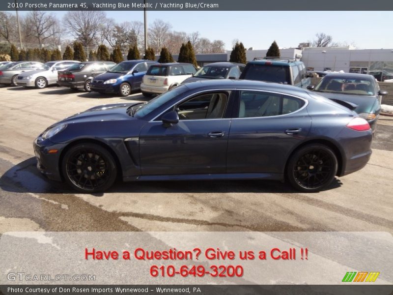 Yachting Blue Metallic / Yachting Blue/Cream 2010 Porsche Panamera 4S