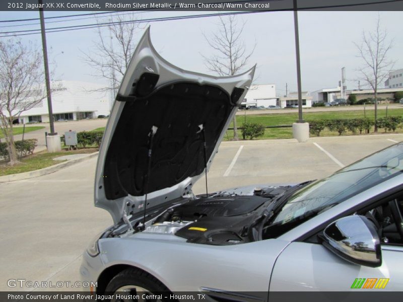 Rhodium Silver Metallic / Warm Charcoal/Warm Charcoal 2012 Jaguar XK XK Convertible