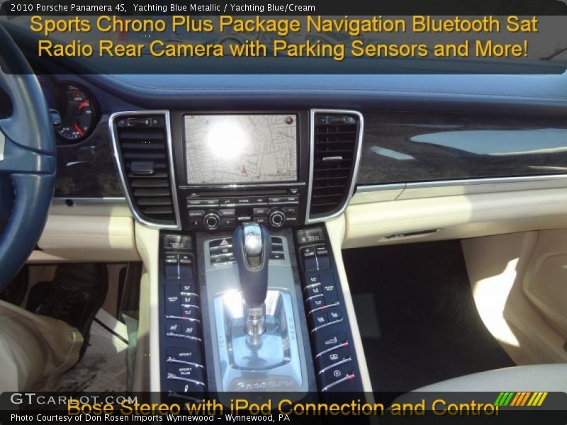 Yachting Blue Metallic / Yachting Blue/Cream 2010 Porsche Panamera 4S