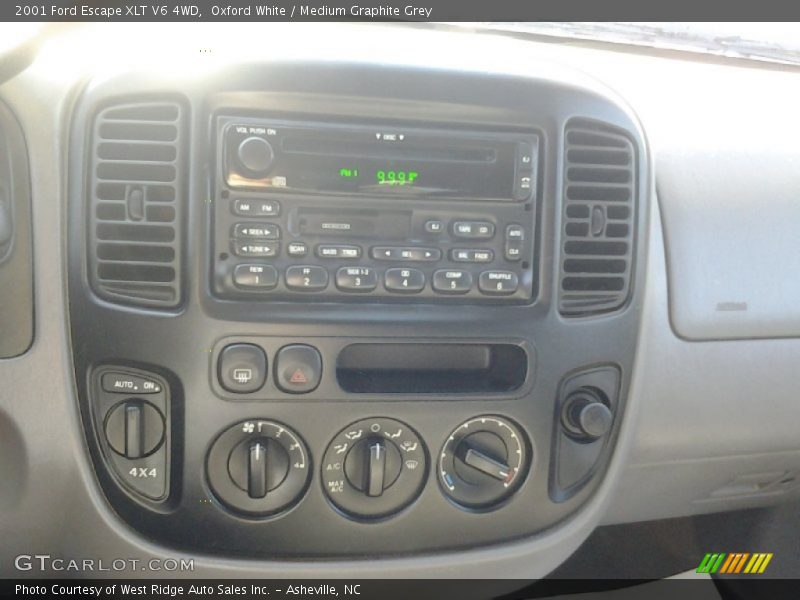Oxford White / Medium Graphite Grey 2001 Ford Escape XLT V6 4WD