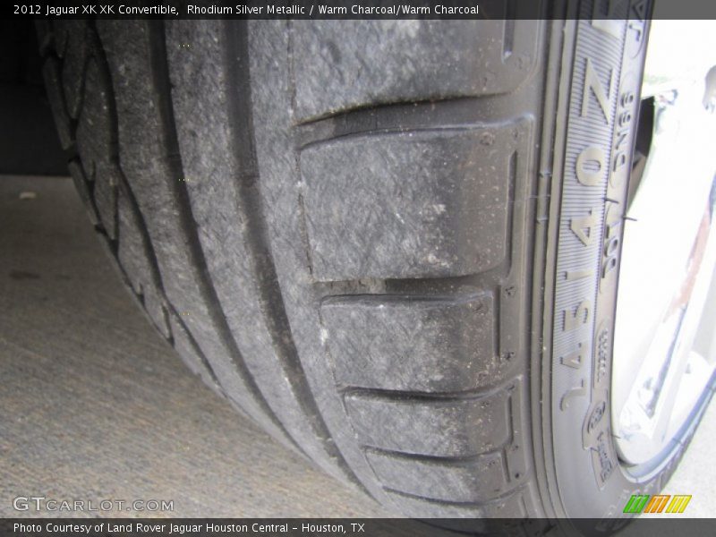 Rhodium Silver Metallic / Warm Charcoal/Warm Charcoal 2012 Jaguar XK XK Convertible