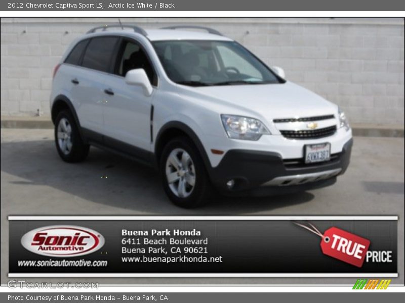Arctic Ice White / Black 2012 Chevrolet Captiva Sport LS