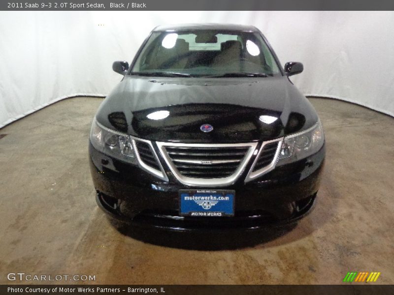 Black / Black 2011 Saab 9-3 2.0T Sport Sedan