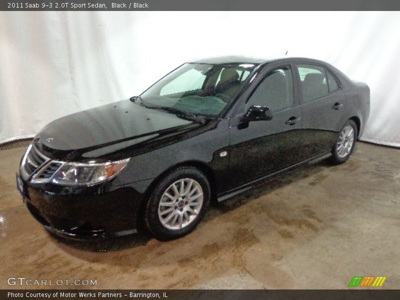 Black / Black 2011 Saab 9-3 2.0T Sport Sedan