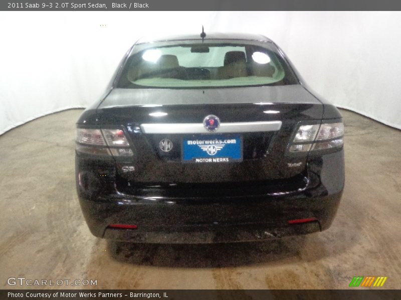 Black / Black 2011 Saab 9-3 2.0T Sport Sedan