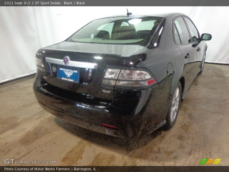 Black / Black 2011 Saab 9-3 2.0T Sport Sedan