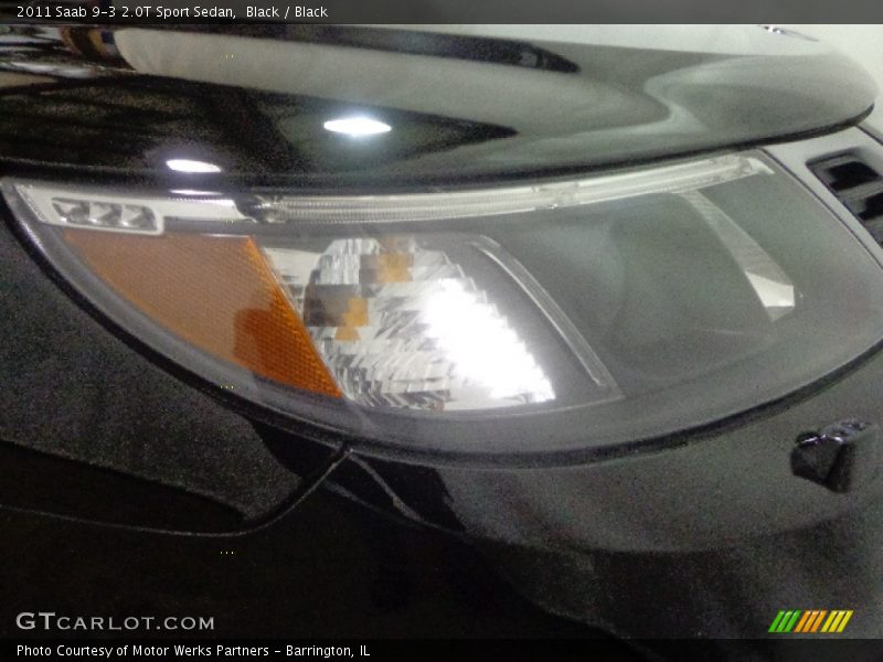 Black / Black 2011 Saab 9-3 2.0T Sport Sedan
