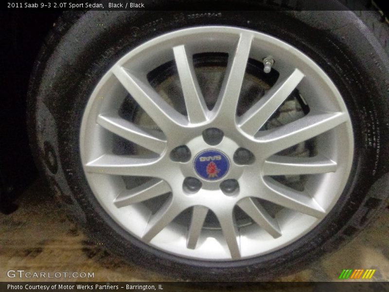 Black / Black 2011 Saab 9-3 2.0T Sport Sedan