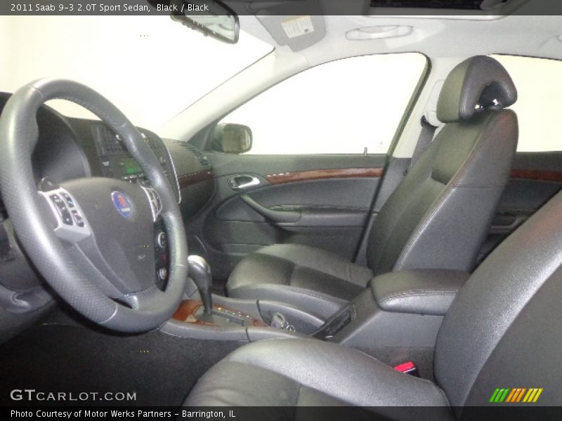 Black / Black 2011 Saab 9-3 2.0T Sport Sedan