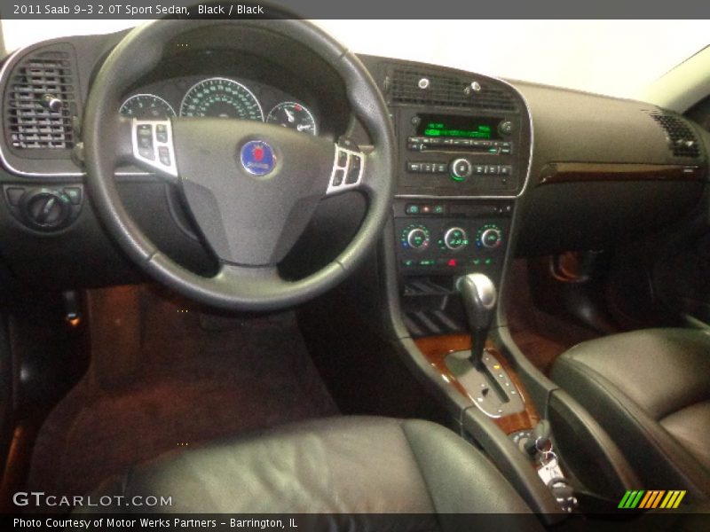 Black / Black 2011 Saab 9-3 2.0T Sport Sedan