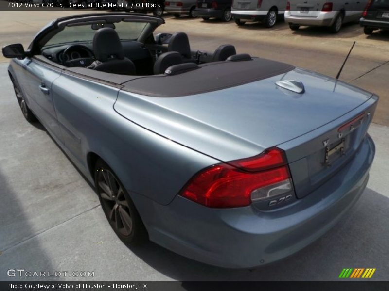 Celestial Blue Metallic / Off Black 2012 Volvo C70 T5