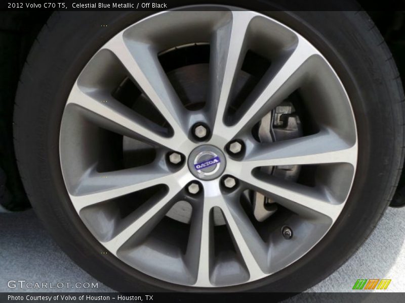 Celestial Blue Metallic / Off Black 2012 Volvo C70 T5