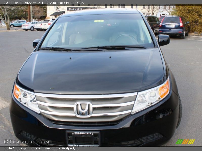 Crystal Black Pearl / Gray 2011 Honda Odyssey EX-L