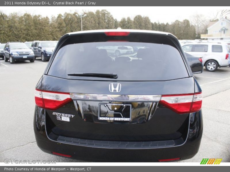 Crystal Black Pearl / Gray 2011 Honda Odyssey EX-L
