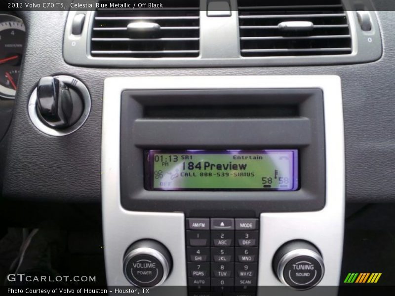 Celestial Blue Metallic / Off Black 2012 Volvo C70 T5