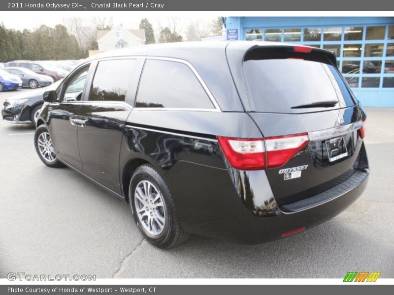 Crystal Black Pearl / Gray 2011 Honda Odyssey EX-L