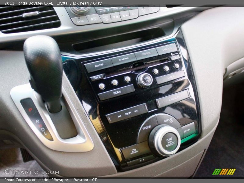 Crystal Black Pearl / Gray 2011 Honda Odyssey EX-L