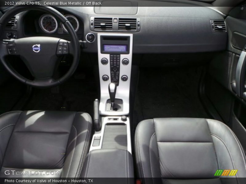 Celestial Blue Metallic / Off Black 2012 Volvo C70 T5