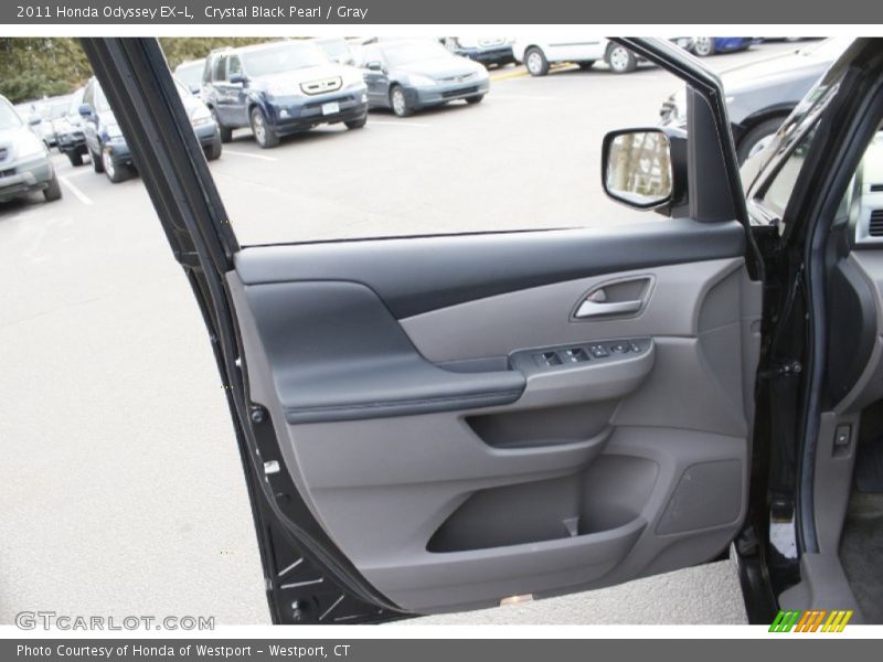 Crystal Black Pearl / Gray 2011 Honda Odyssey EX-L