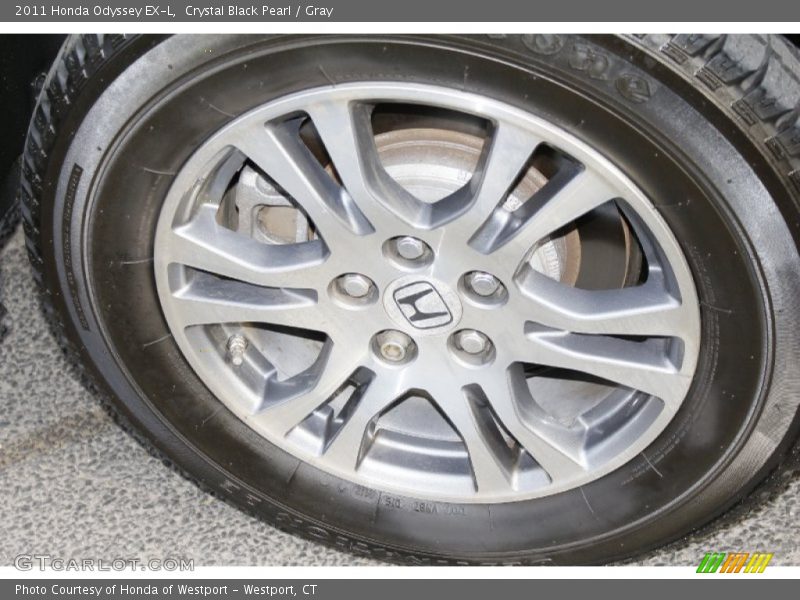 Crystal Black Pearl / Gray 2011 Honda Odyssey EX-L