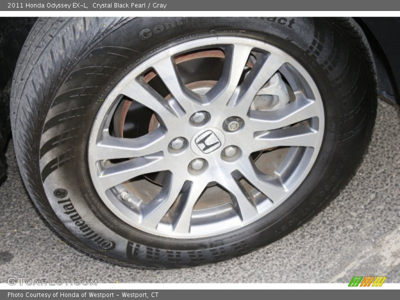 Crystal Black Pearl / Gray 2011 Honda Odyssey EX-L