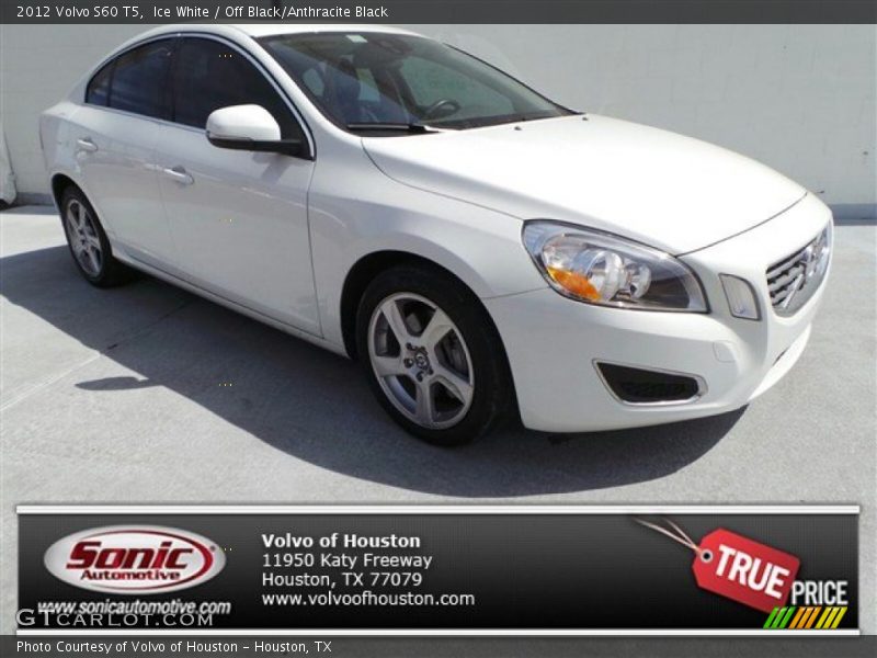 Ice White / Off Black/Anthracite Black 2012 Volvo S60 T5