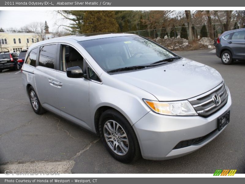 Alabaster Silver Metallic / Gray 2011 Honda Odyssey EX-L