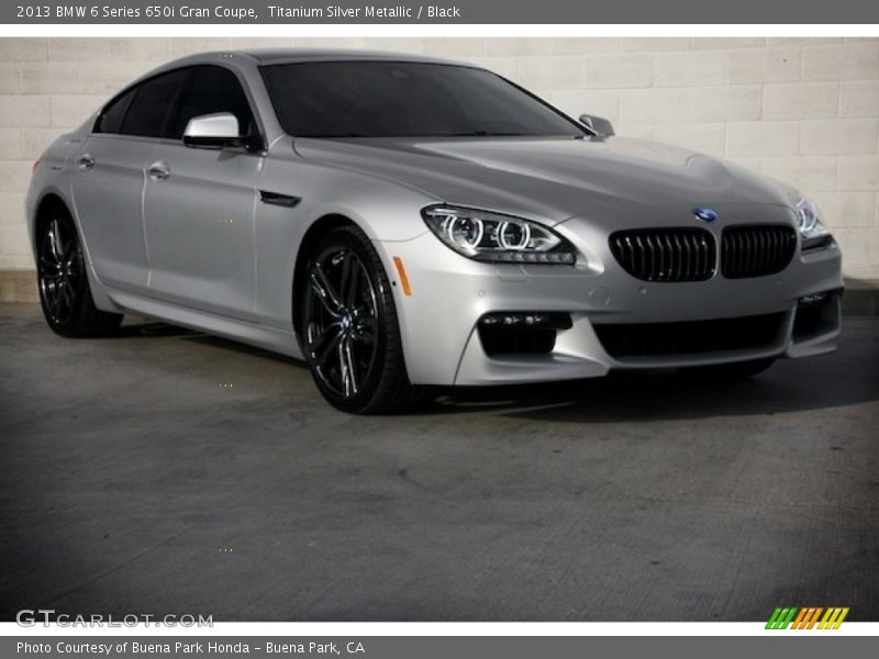 Titanium Silver Metallic / Black 2013 BMW 6 Series 650i Gran Coupe