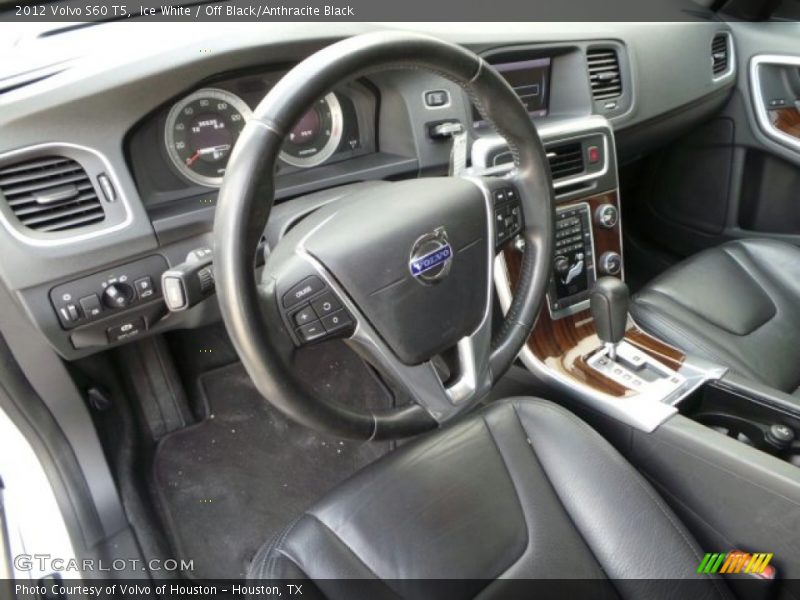 Ice White / Off Black/Anthracite Black 2012 Volvo S60 T5