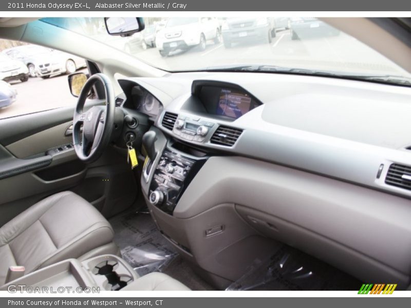 Alabaster Silver Metallic / Gray 2011 Honda Odyssey EX-L