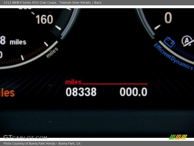 Titanium Silver Metallic / Black 2013 BMW 6 Series 650i Gran Coupe
