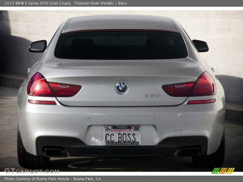 Titanium Silver Metallic / Black 2013 BMW 6 Series 650i Gran Coupe