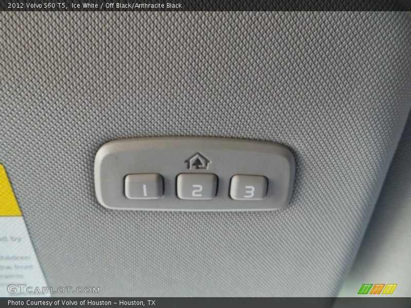 Ice White / Off Black/Anthracite Black 2012 Volvo S60 T5