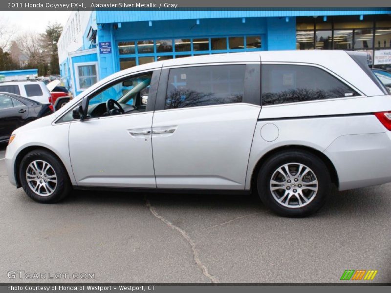 Alabaster Silver Metallic / Gray 2011 Honda Odyssey EX-L